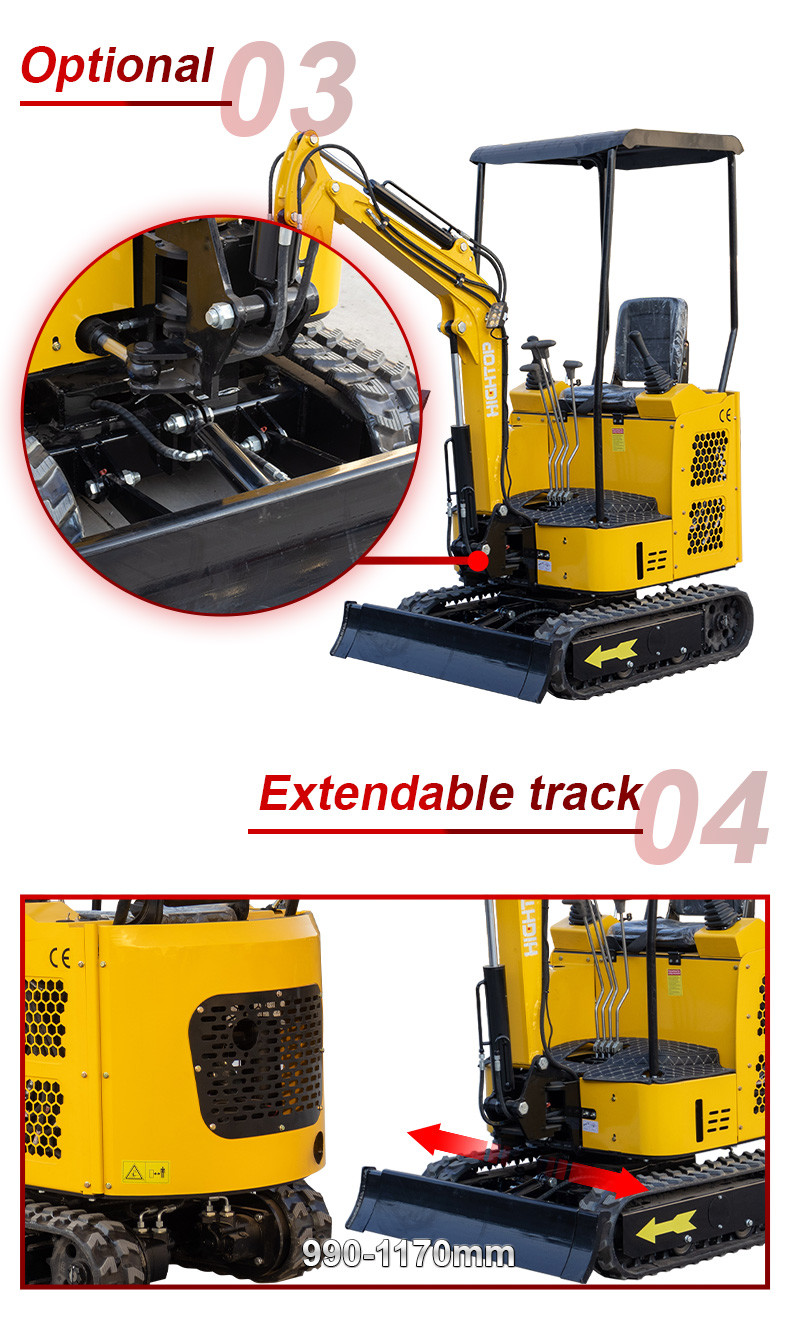 Hydraulic Tiny Mini Excavator 1500kg CE EPA Compact Digging Equipment