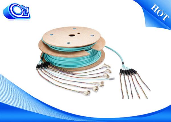 Armored Optic Cable , 6 Strand Armored Fiber Optic Cable Multi Mode 24 Cores ,