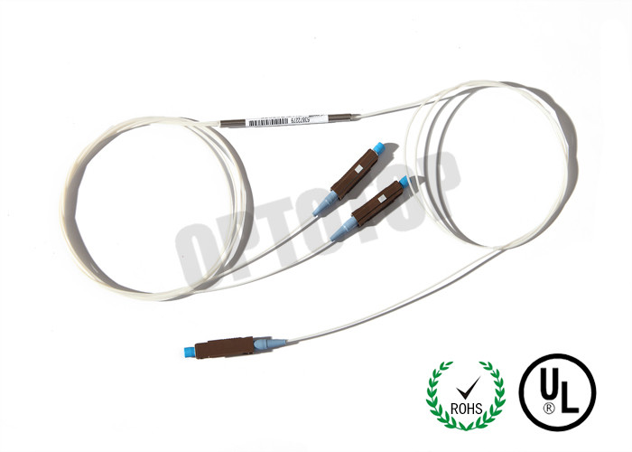 850 nm Wavelength Multimode Fiber Coupler OM 3 1 x 2 MU / UPC Connector
