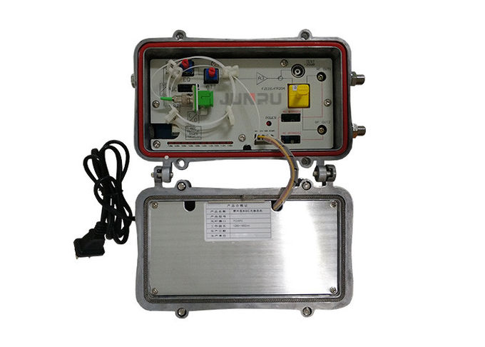 Outdoor AGC Hfc Fiber Node , Fiber Optic Node Catv 860 2 Ports Output 220V