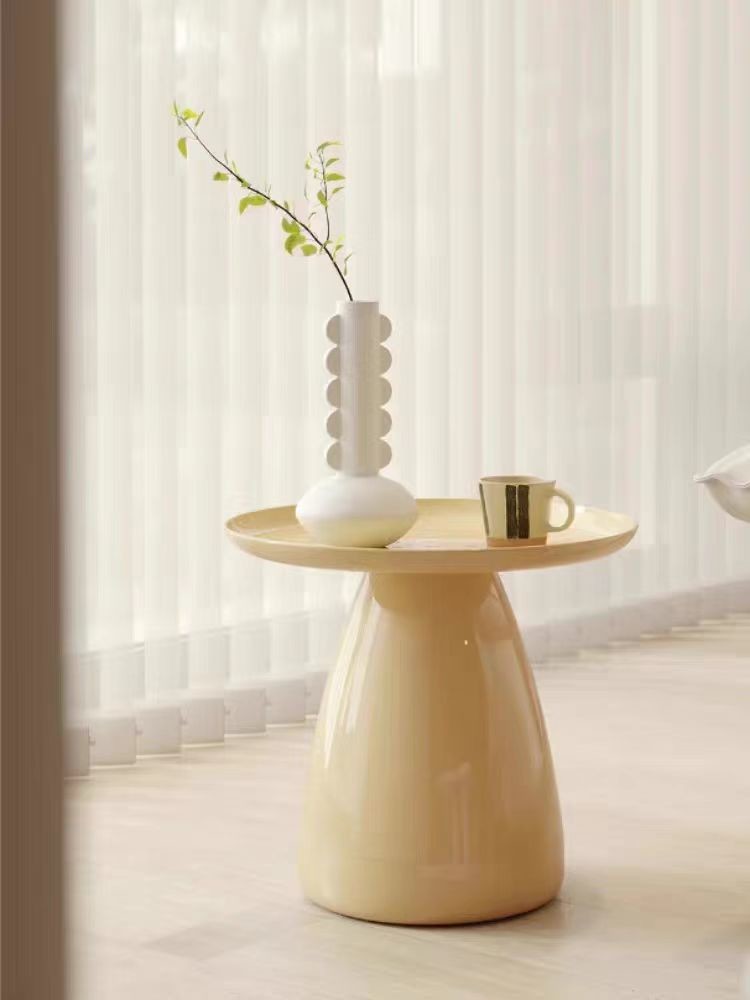 Modern Sofa Side Table Art Colour Fiberglass Bedside Chairside Table