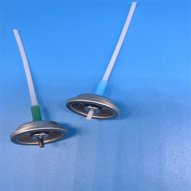 Gasket Sealed Mist Spray Valve In Silver For Aerosol Cans