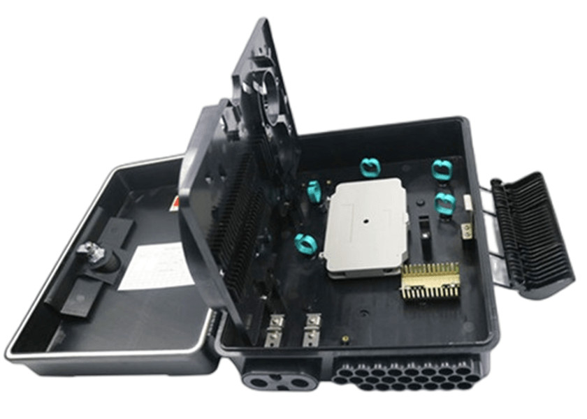 24Port Fiber Optic Enclosure Wall Mount / Pole Mount APC / UPC FTTB
