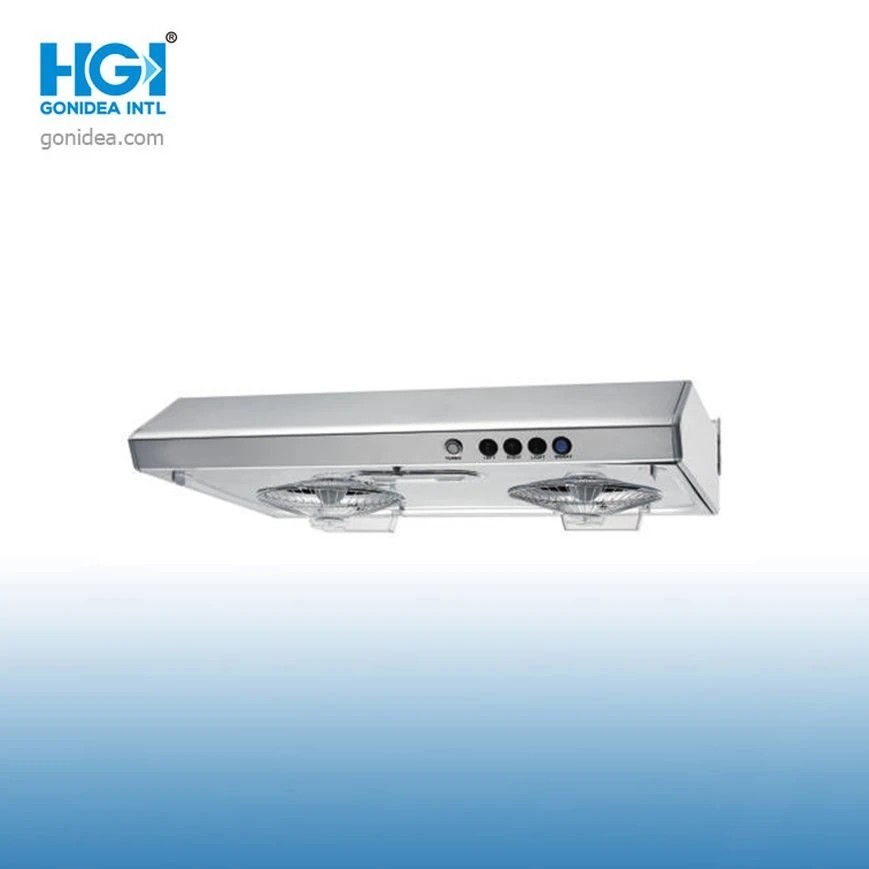Silver Stainless Steel Slim Kitchen Chimney Range Hood 60cm 90cm