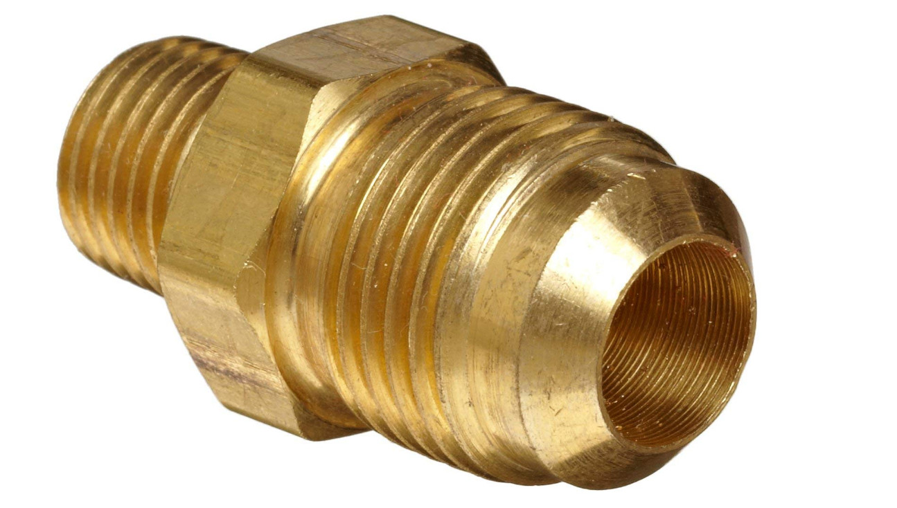 Half Union 3/8" Flare X 1/4" Male Brass Tube Fitting
