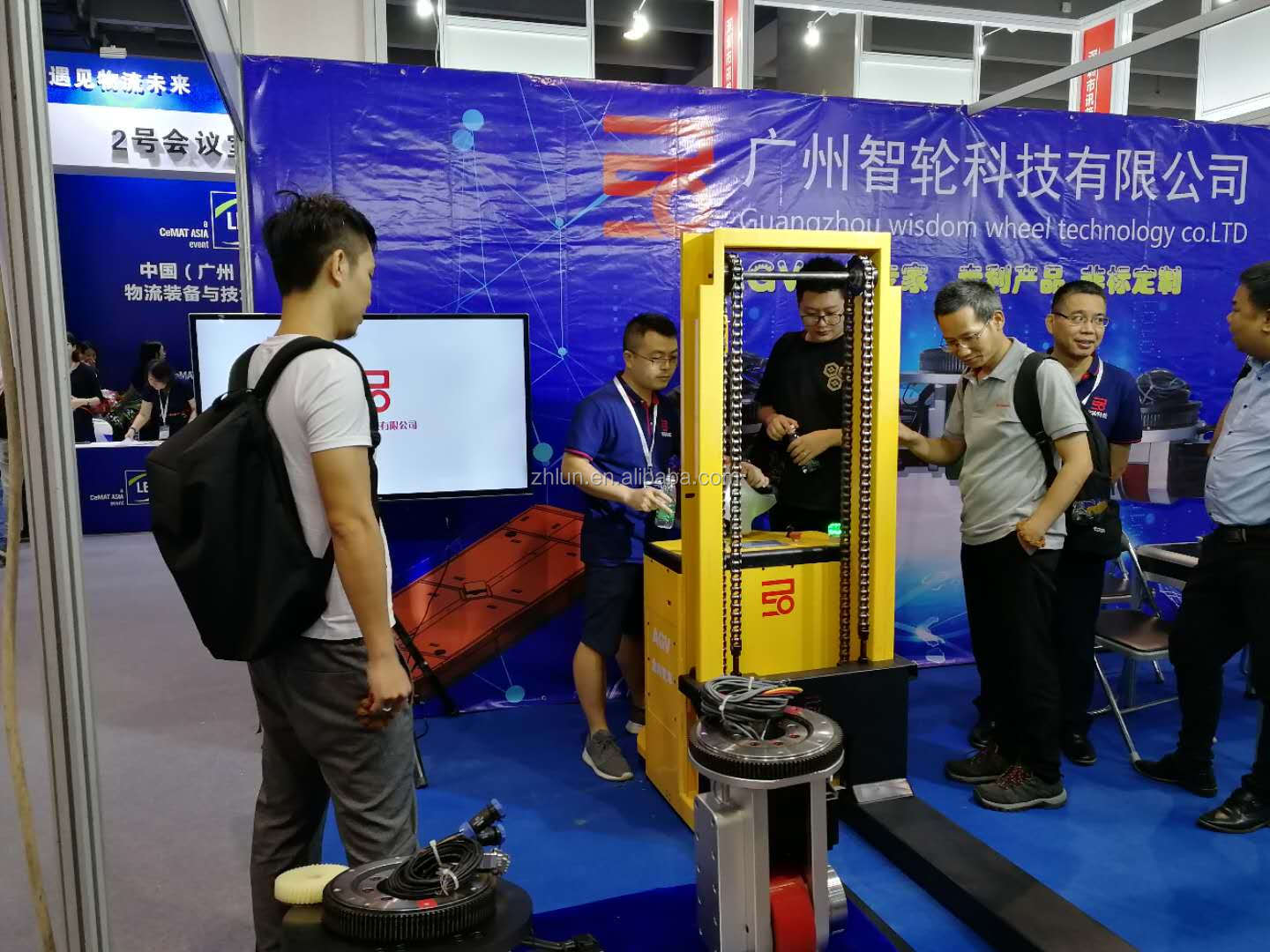 500kg AGV Drive Wheel For Kinco Built In Planetary Reducer