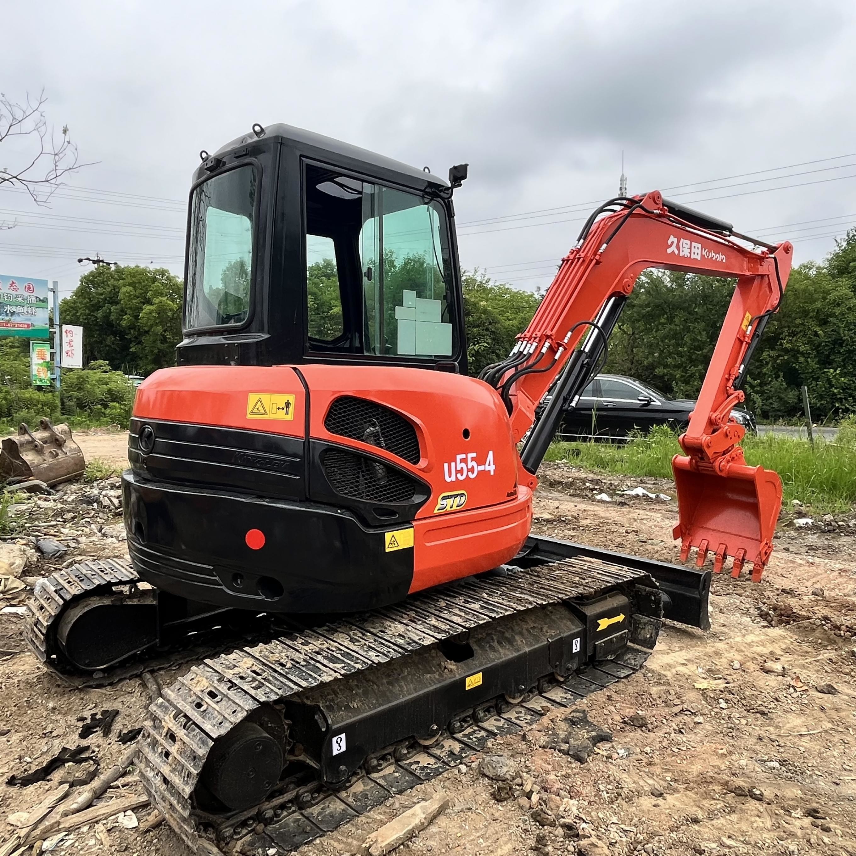 Japan Original Used Kubota Excavators Kubota U55 Rubber Tracked Diggers