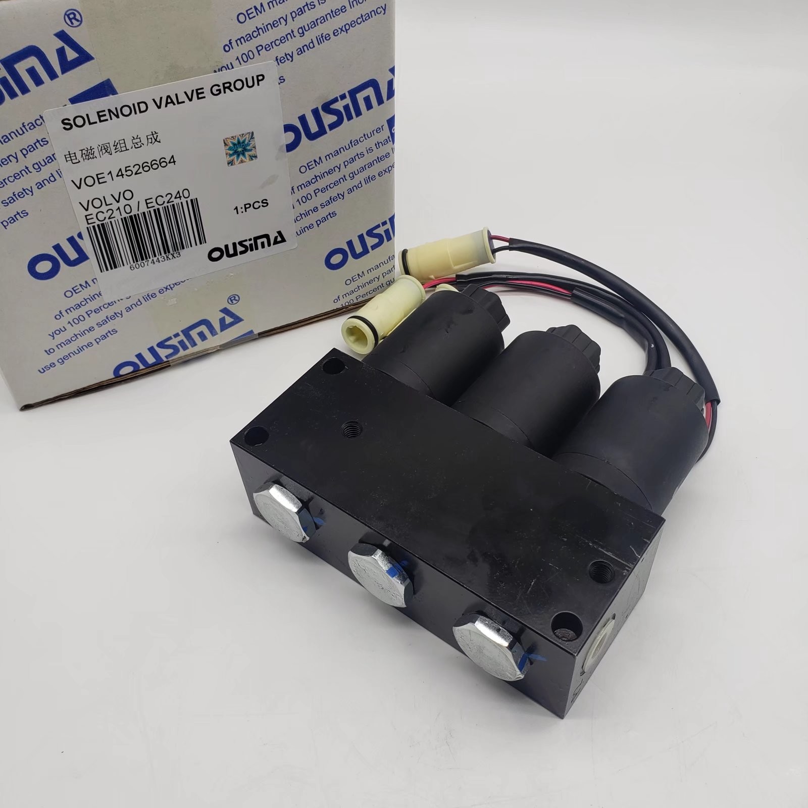 EC210 EC240 Excavator Solenoid Valve , Solenoid Control Valve VOE14526664