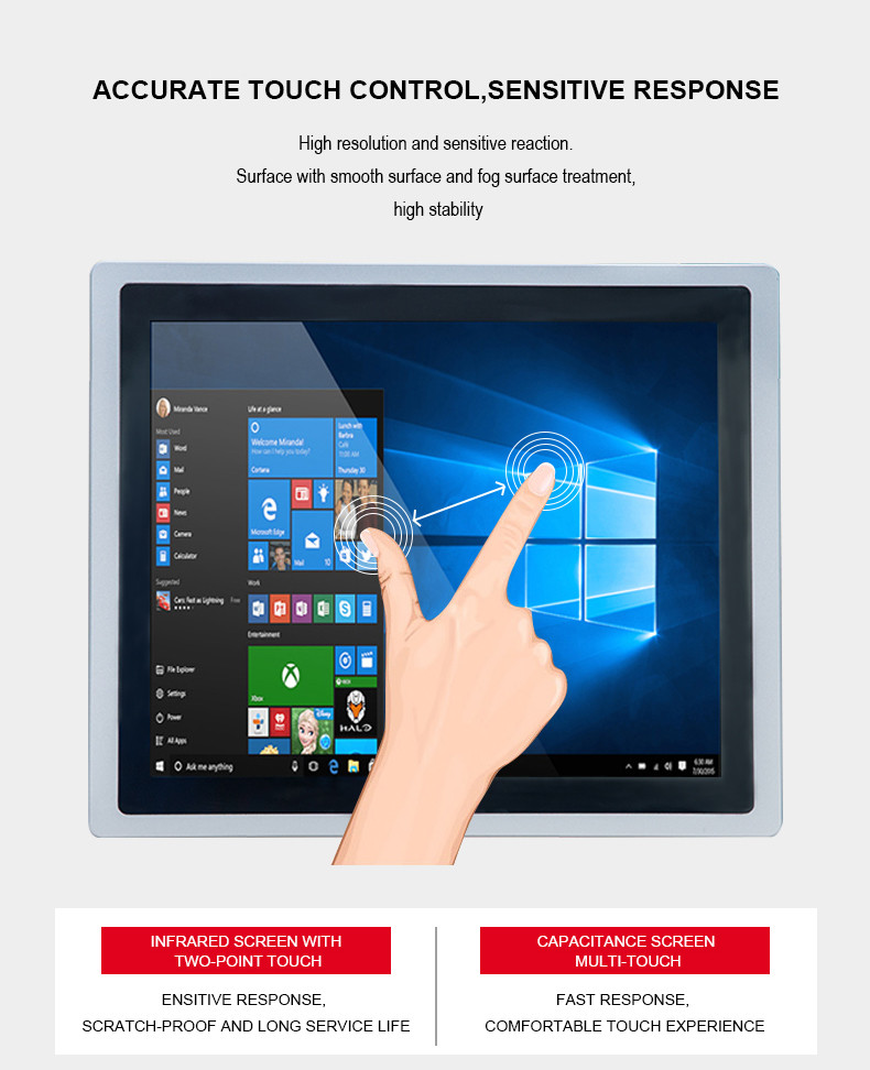 New Products 21.5 " HD Waterproof Touch Screen Computer All In One Pc