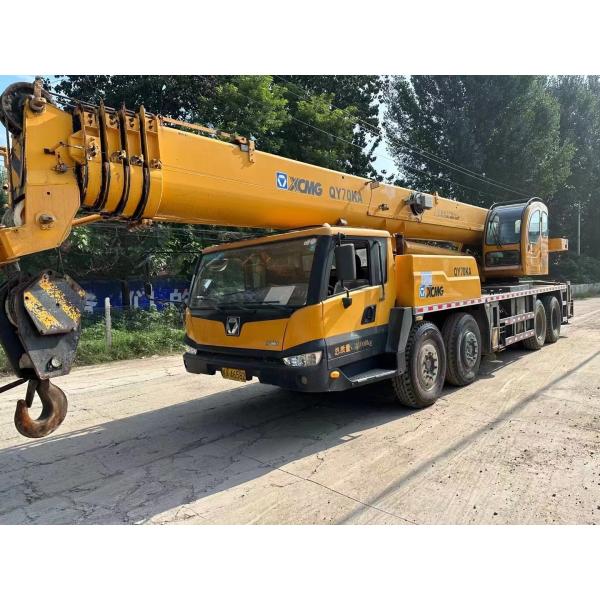 XCMG QY70KA Truck Mounted Used Crane 70T 480HP For Wind Farm Installations