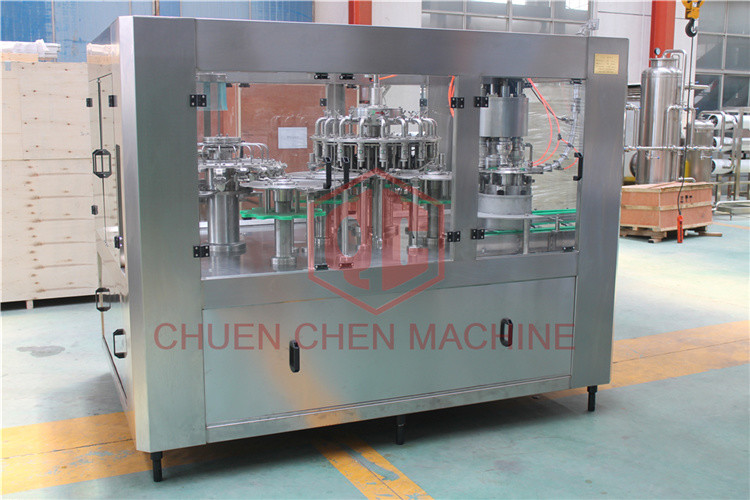 6000 BPH Hot Juice Filling Machine 330ml - 1500ml Plastic Screw Cap Type
