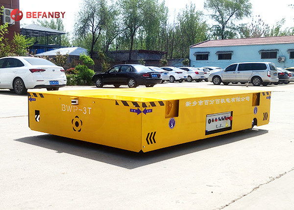 Pendant Panel Control 30 Ton Heavy Trolley Carts Electric Cargo Platform