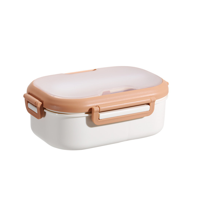 Office Worker Student Microwave Plastic Lunch Boxes With Cutlery