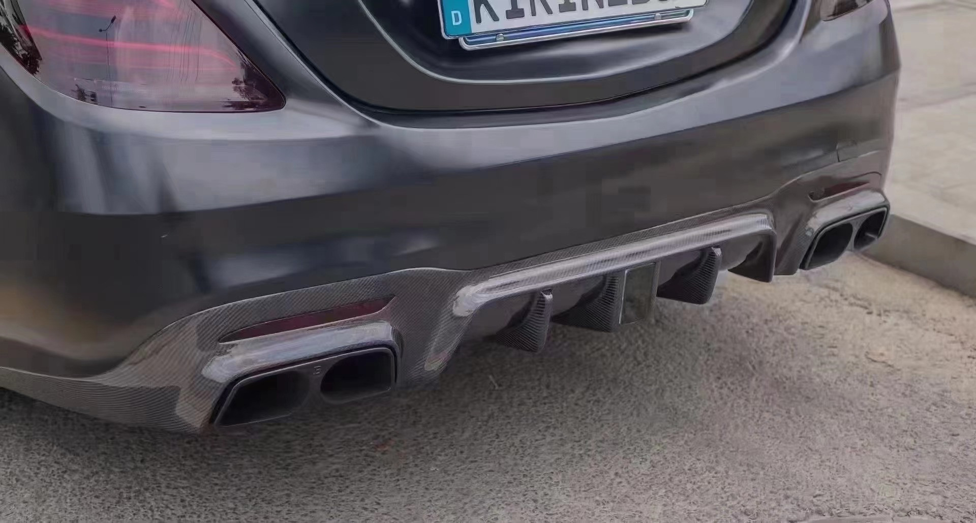 BRASS Tyle Front Shovel Rear Diffuser for Mercedes-Benz W222 AMG S63 S65 S63 S65 Carbon Fiber Body Kit