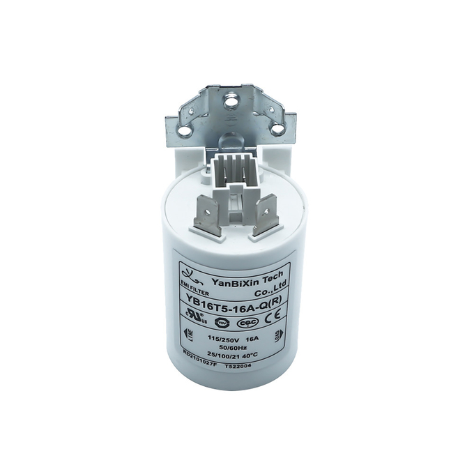 YB16T5 White Plastic Housing EMI Filter 220V 16A Power Filter For Washing Machine