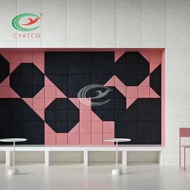 Hexagon Sound Deadening Tiles , Lightweight Acoustic Tiles For Soundproofing Walls