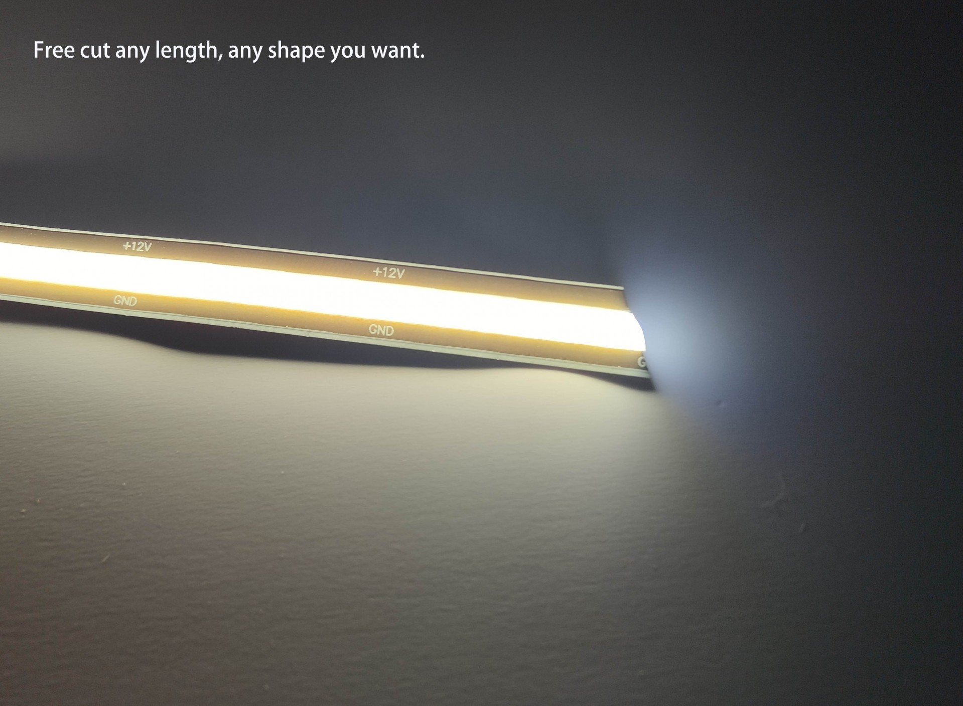 Free Cut 8mm Cob Strip Light 12V 24V 528 Chips 10W Flexible Led Strip Lights