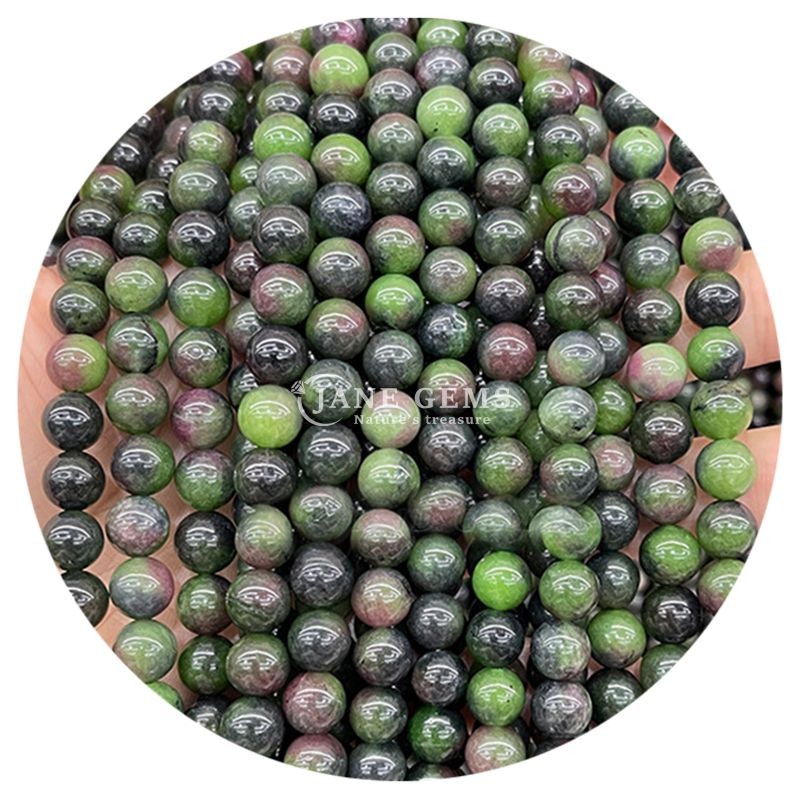 Wholesale Natural Crystal Gemstone Round Chalcedony Beads Jade Round Loose Bead Accessories for DIY Bracelet Necklace