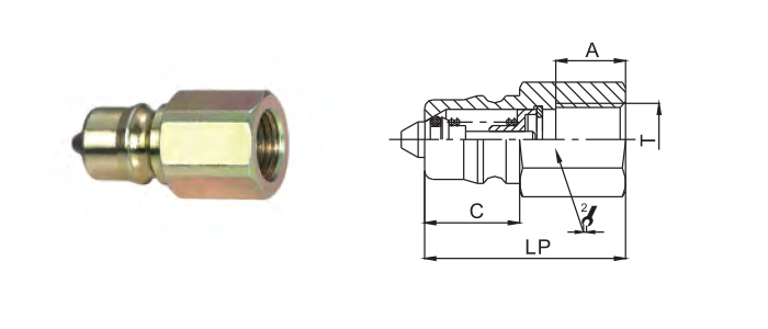 Industrial-Grade Two-Way Shut Off Quick Disconnect Couplings | NPT/BSP Thread 1/8"-3" | Zinc, Stainless Steel, Brass