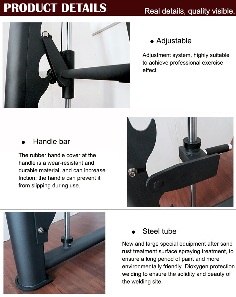 Three Layers Powder Coating Q235# Gym Fitness Equipment