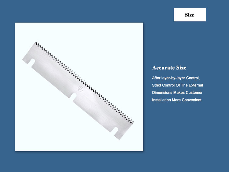 Packaging Plastic Bag Cutting Industrial Saw Teeth Knife
