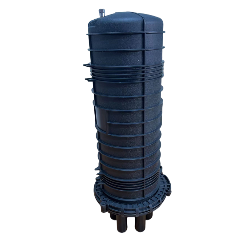 FTTH Dome Type Fiber Optic Splice Closure 24 Cores 1 in 4 Out for Harsh Environments