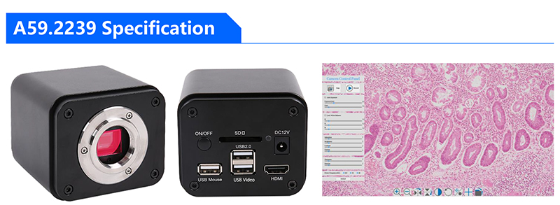 A59.2239 Auto Focus 4K HDMI+WIFI+USB Camera Mouse Measure OPTO-EDU