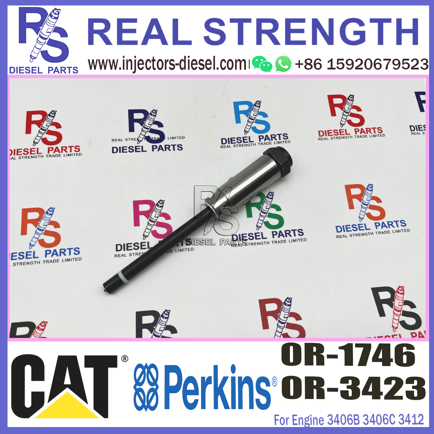 0R-3536 0R-3423 Diesel Fuel Injector Nozzle For Engine 3406B 3406C 3408 3408B