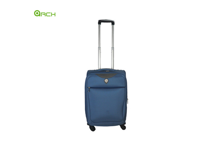 600D Polyester Soft Sided Luggage with One Front Pocket and Internal Trolley System