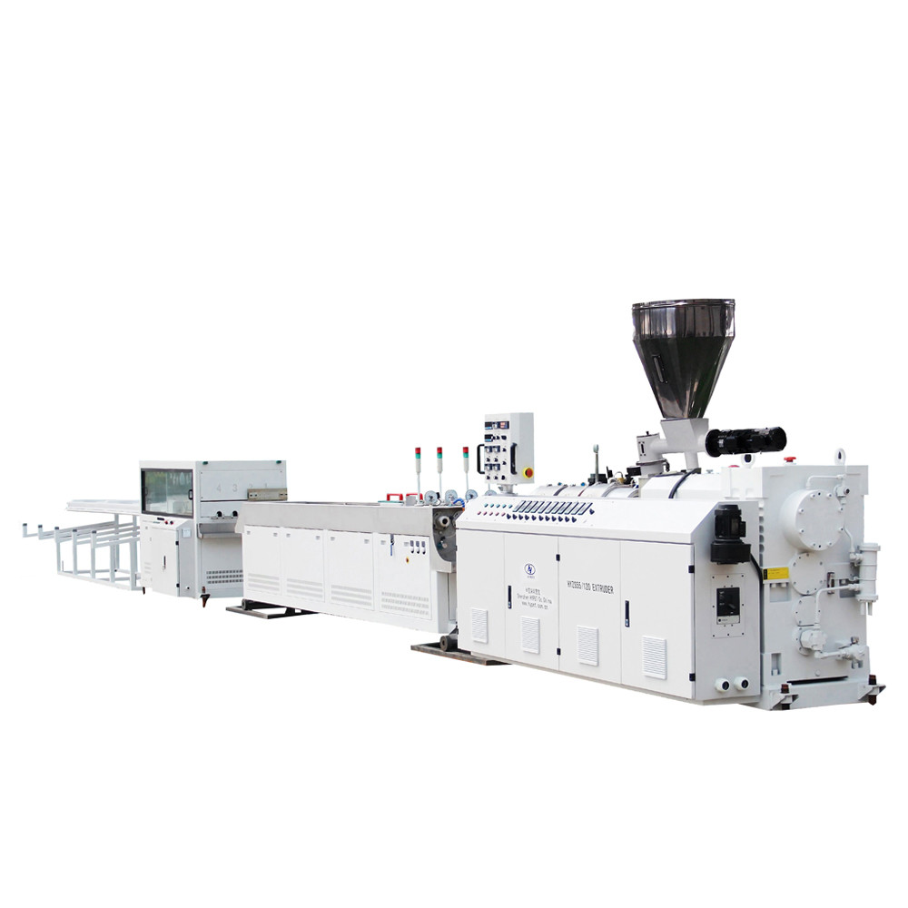 PVC Conduit Pipe Making Machine Four stations output 14tons With Full Automatic Packaging