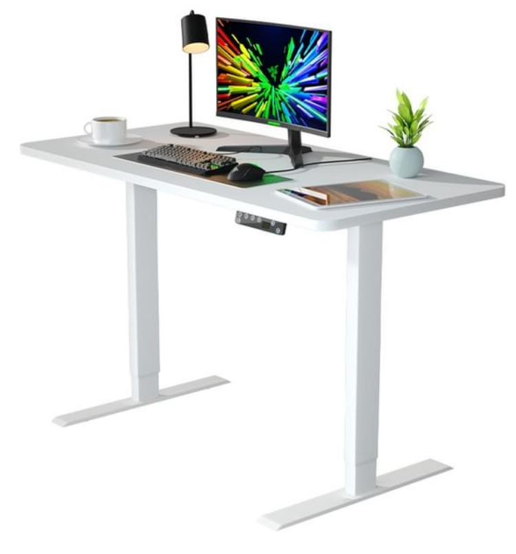 Height Adjustable Desk Frame Electric Standing Single Motor Iron Table for Home Office