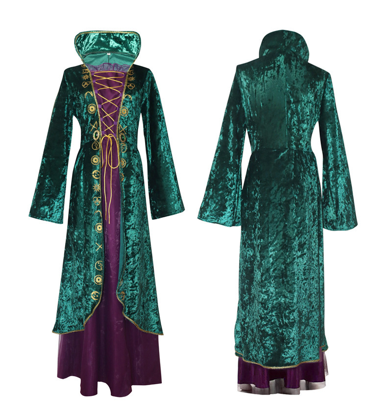Gender-Neutral Cosplay Costume for Witch Carnival Party Halloween Performance Attire