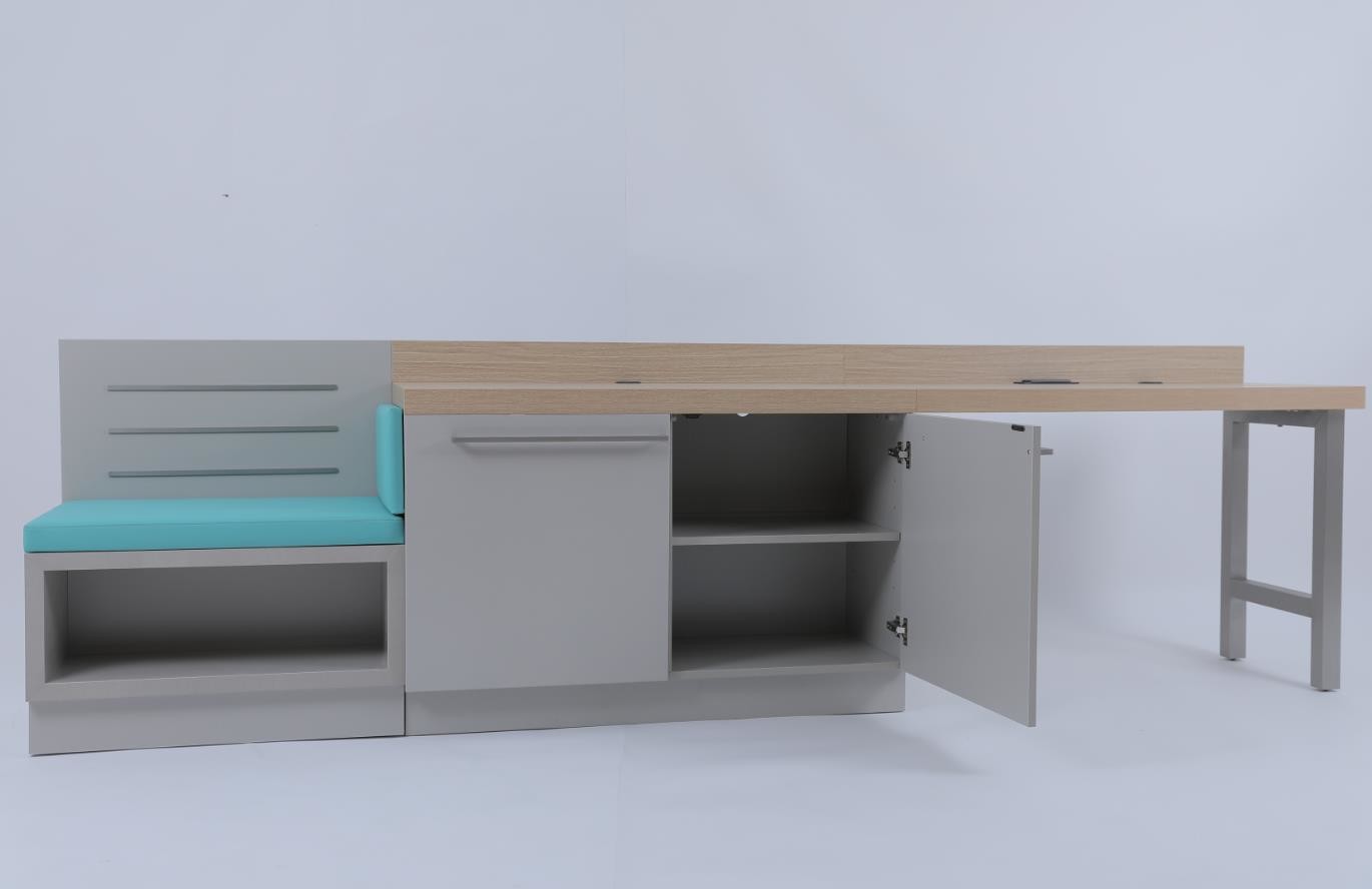 Modern Bedroom Custom Expansive Linear Desk For Hilton Hotel