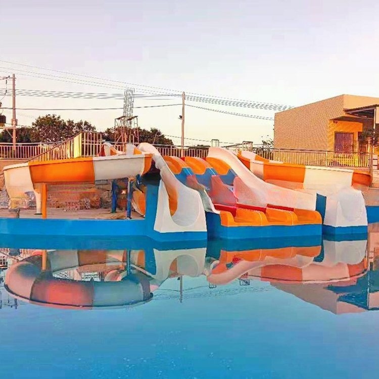 Funny Kids Water Park Playground Slide Family Water Slide