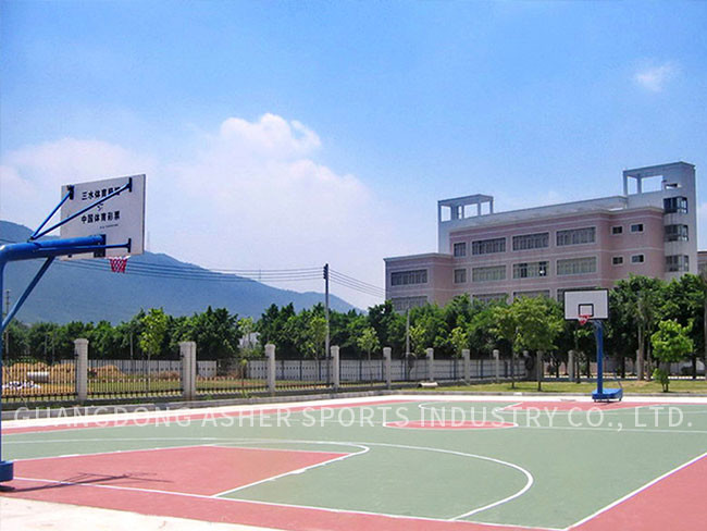 Smooth Surface Sport Court Tiles , Synthetic Acrylic Flooring Stadium Use