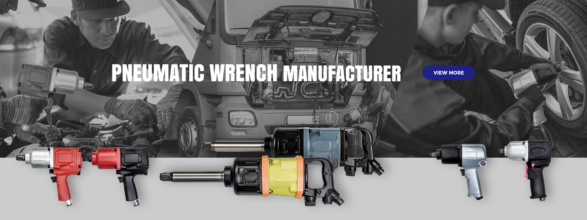 Ergonomic Handle Air Impact Wrench for Heavy-duty Applications with M46 Bolt Capacity