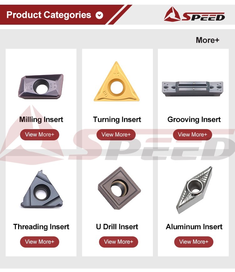 Speed Carbide Inserts For Aluminum Tungsten Carbide VNMG160408 Turning Tool