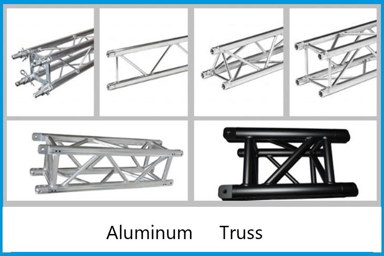 Aluminum Conical LED Lighting Sound Truss System for Stage/Exhibition Main Tube 50*2mm