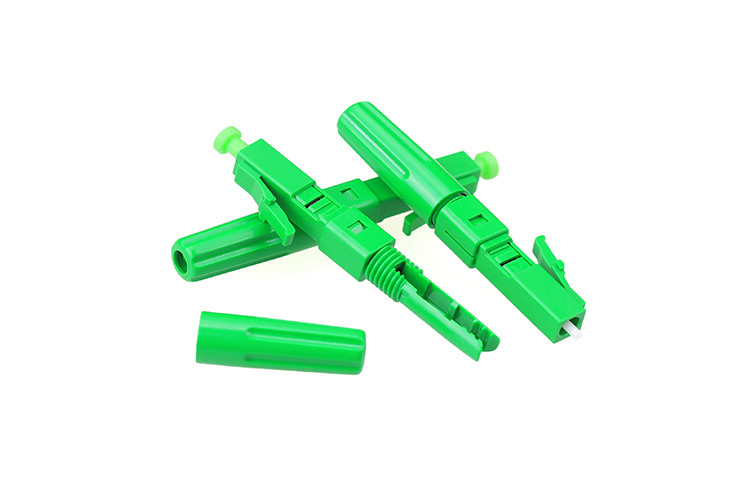 LC UPC APC Quick Assembly Connector Low Insertion 125um FTTH Fast Connector