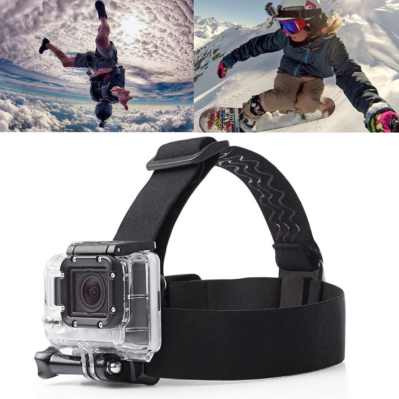 Adjustable Harness Action Camera Accessories Elastic anti-slip Head Strap Mount for GoPro Hero SJCAM AKASO Xiaoyi Yi 4k DJI
