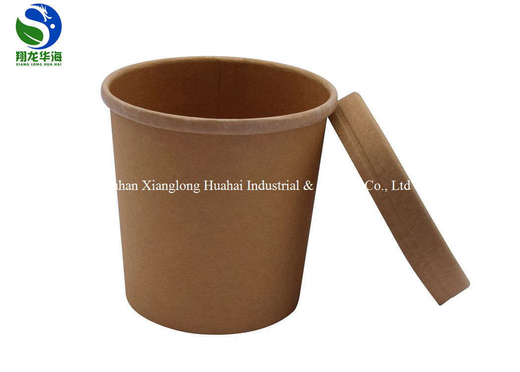 85oz Biodegradable food packing paper bucket for popcorn fried chicken