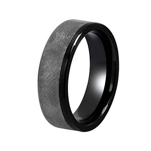 Classic Brushed Mens Tungsten Carbide Ring Anniversary Engagement Wedding Bands