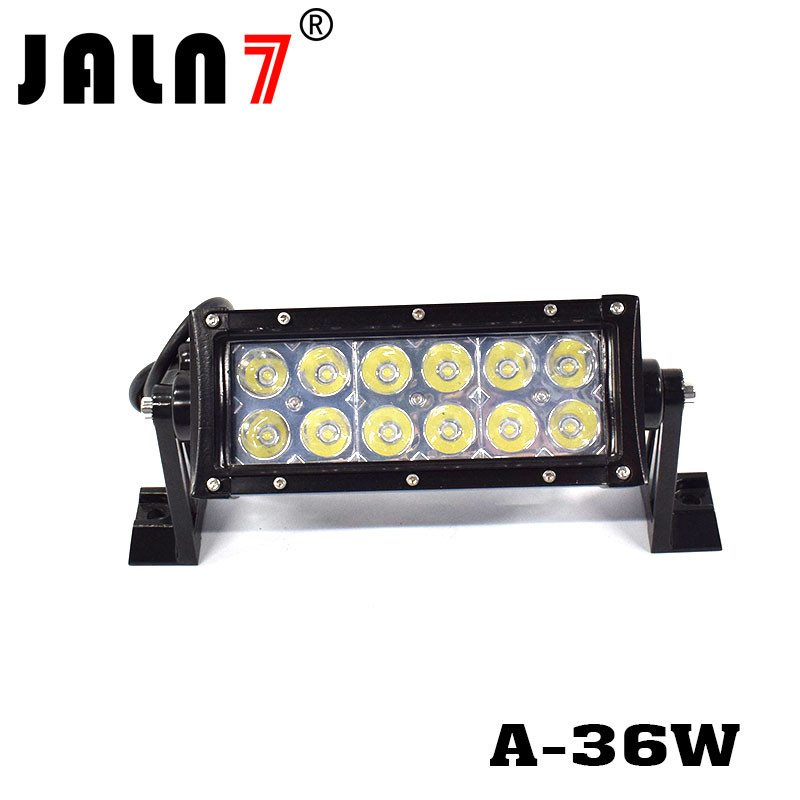 LED Light Bar JALN7 7.5Inch 36W Spot Flood Combo LED Driving Lamp Super Bright Off Road Lights LED Work Light Boat Jeep