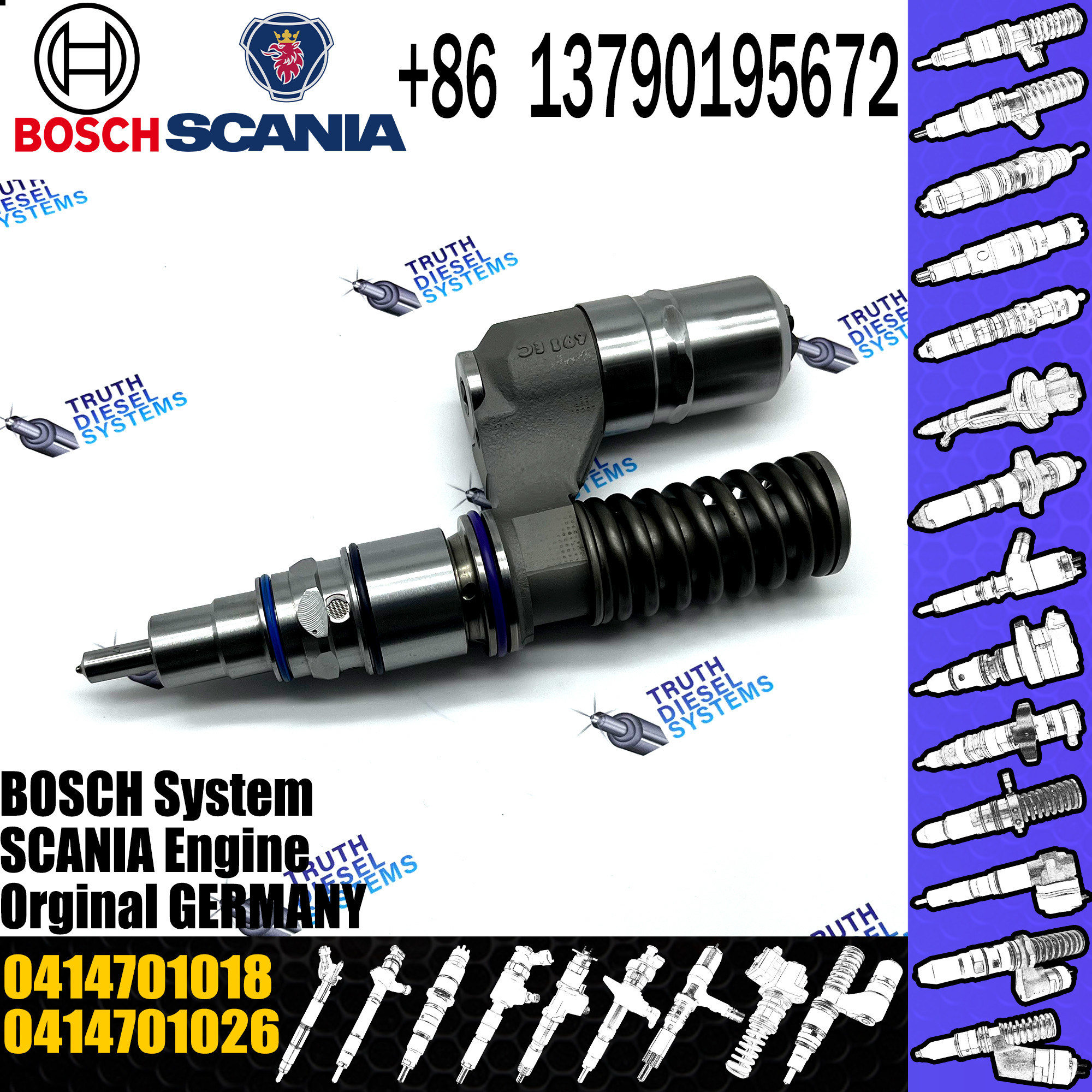 BOSCH injetor 0414701018 0414701026 Diesel fuel Unit pump 0414701018 1440578 0414701026 for Scania engine