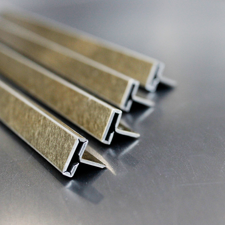 304 Stainless Steel T Shaped Trim Strip Tile Decor Profile Gold Metal Tile Trim Internal