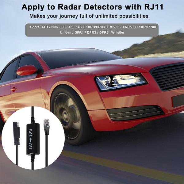 RJ45 to SAE Step-Up Power Cable for 9V/12V DC Devices