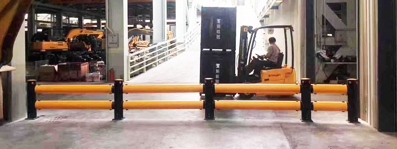 Flexible Pedestrian Barrier  Anti-Collision Guardrails Warehouse Safety Barrier Traffic Guardrails