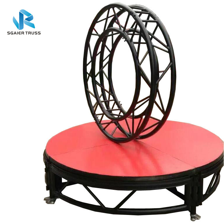 Portable Folding Stage Equipment Aluminum Mobile Stage Platform With Stair Step