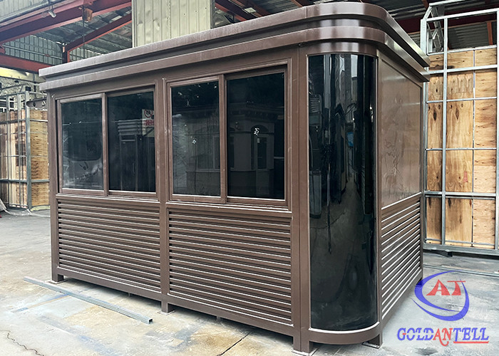 Modern Portable Security Booth Optional Insulation for Extreme Weather