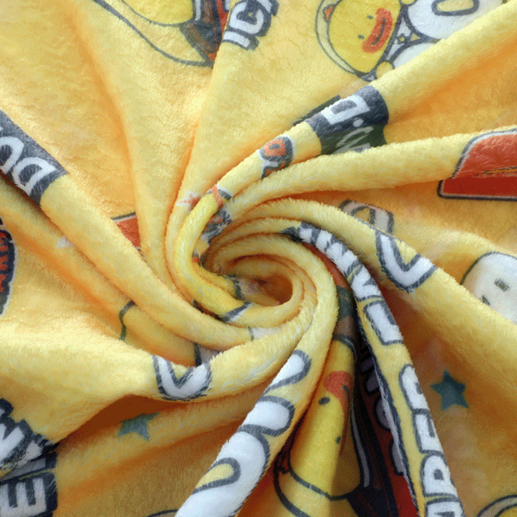 Small Soft Feel Baby Custom Blanket Printing Fleece Material Polyester